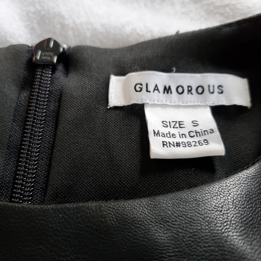 Glamorous Vegan Leather Bodycon Dress - Picture 4 of 4